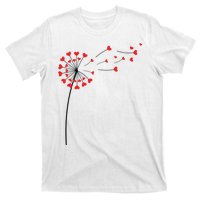 Valentines Day Heart Dandelion Cute T-Shirt