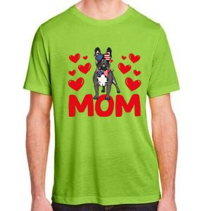 Valentine's Day Hearts Love French Bulldog Mom Animal Lovers Great Gift Adult ChromaSoft Performance T-Shirt