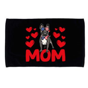 Valentine's Day Hearts Love French Bulldog Mom Animal Lovers Great Gift Microfiber Hand Towel