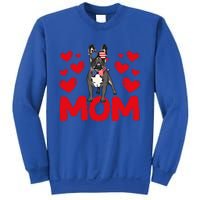 Valentine's Day Hearts Love French Bulldog Mom Animal Lovers Great Gift Sweatshirt