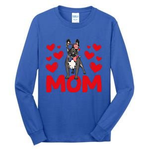 Valentine's Day Hearts Love French Bulldog Mom Animal Lovers Great Gift Tall Long Sleeve T-Shirt