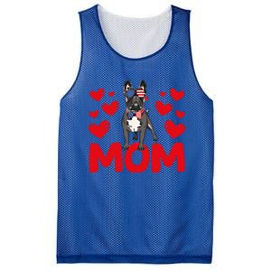 Valentine's Day Hearts Love French Bulldog Mom Animal Lovers Great Gift Mesh Reversible Basketball Jersey Tank