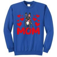 Valentine's Day Hearts Love French Bulldog Mom Animal Lovers Great Gift Tall Sweatshirt