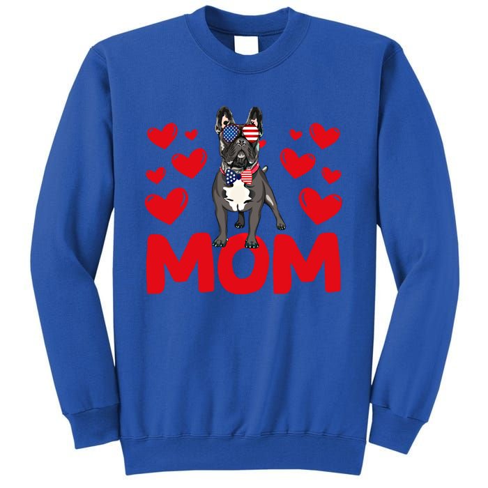 Valentine's Day Hearts Love French Bulldog Mom Animal Lovers Great Gift Tall Sweatshirt