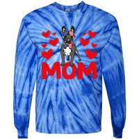 Valentine's Day Hearts Love French Bulldog Mom Animal Lovers Great Gift Tie-Dye Long Sleeve Shirt