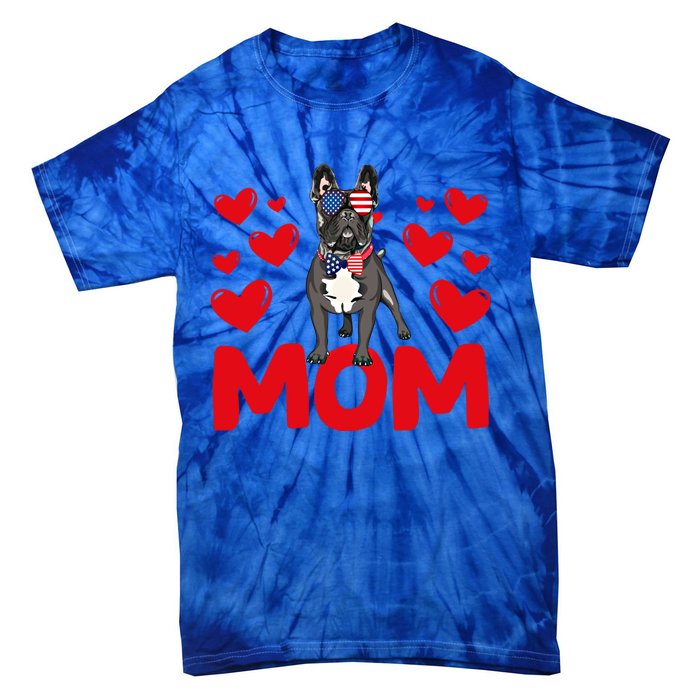 Valentine's Day Hearts Love French Bulldog Mom Animal Lovers Great Gift Tie-Dye T-Shirt