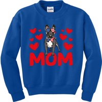 Valentine's Day Hearts Love French Bulldog Mom Animal Lovers Great Gift Kids Sweatshirt