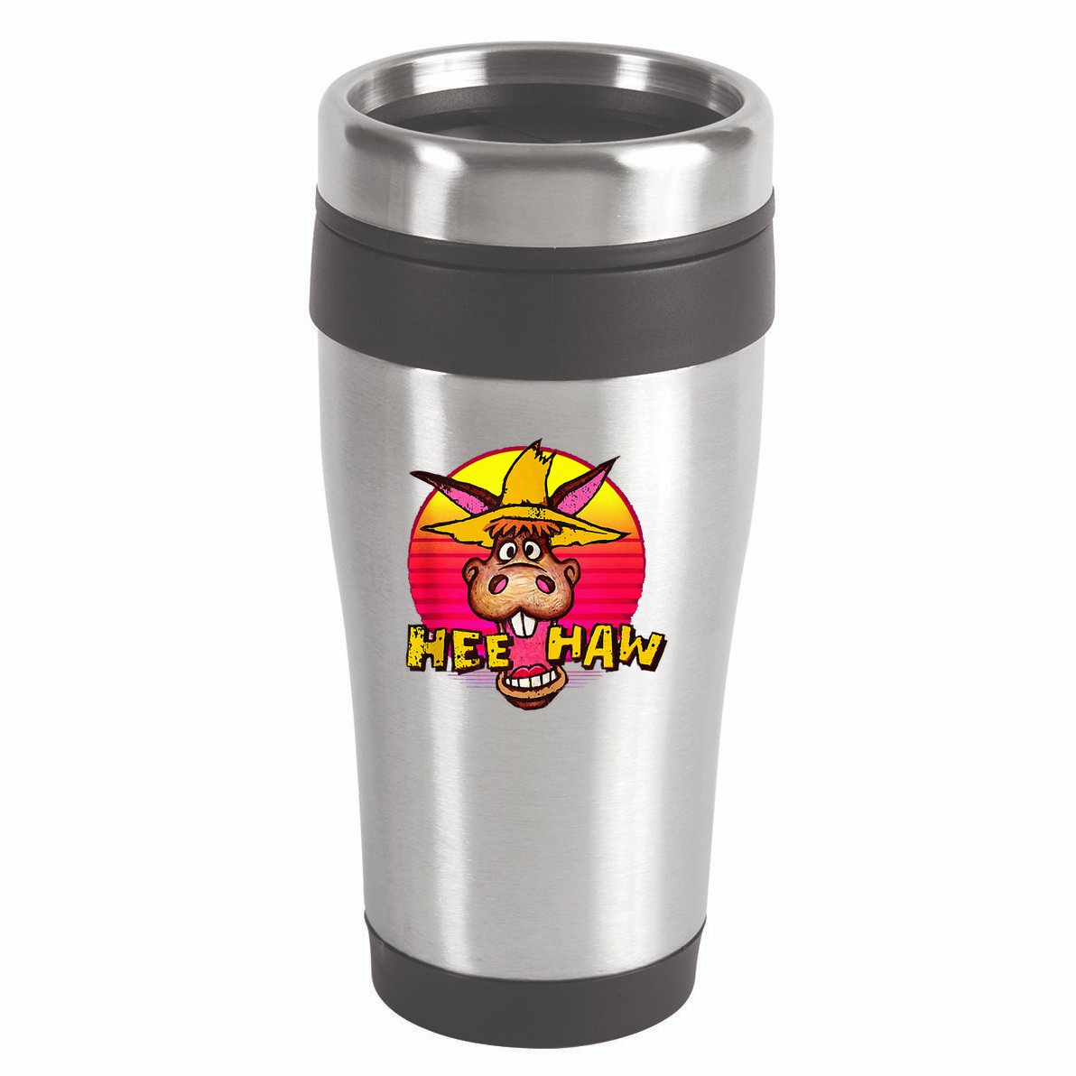 Vitage Donkey Hee Haw Farming Life Farm Animal Farmer 16oz Travel Tumbler