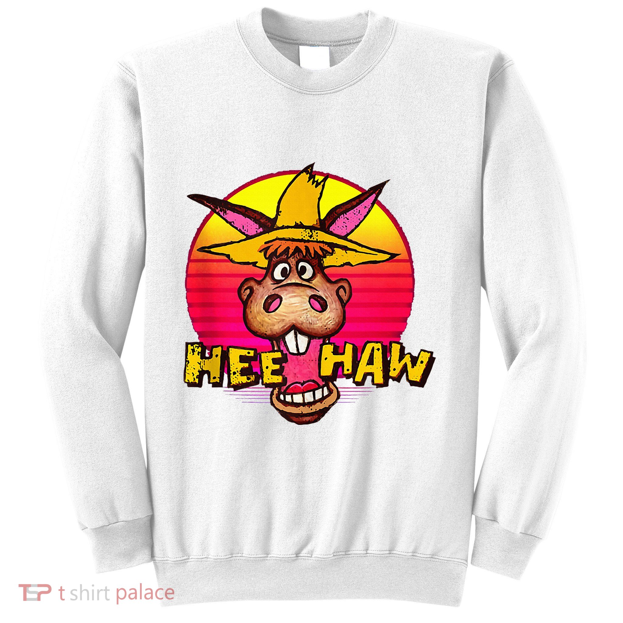 Vitage Donkey Hee Haw Farming Life Farm Animal Farmer Sweatshirt