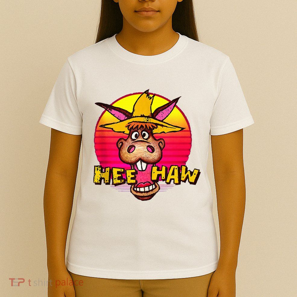 Vitage Donkey Hee Haw Farming Life Farm Animal Farmer T-Shirt