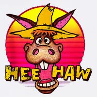 Vitage Donkey Hee Haw Farming Life Farm Animal Farmer Tall T-Shirt