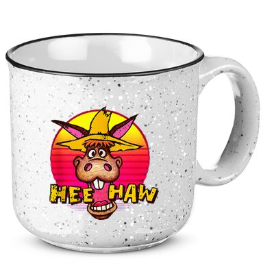 Vitage Donkey Hee Haw Farming Life Farm Animal Farmer 15oz Campfire Ceramic Mug