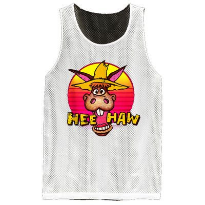 Vitage Donkey Hee Haw Farming Life Farm Animal Farmer Mesh Reversible Basketball Jersey Tank