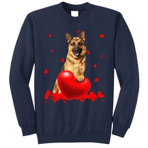 Valentine's Day Heart Couple German Shepherd Dog Puppy Lover Sweatshirt