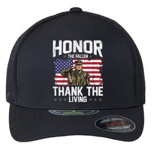 Veterans Day Honor The Fallen Military Veteran Gift Flexfit Unipanel Trucker Cap