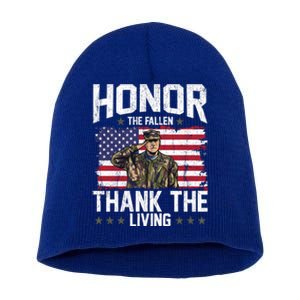 Veterans Day Honor The Fallen Military Veteran Gift Short Acrylic Beanie