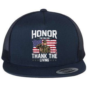 Veterans Day Honor The Fallen Military Veteran Gift Flat Bill Trucker Hat