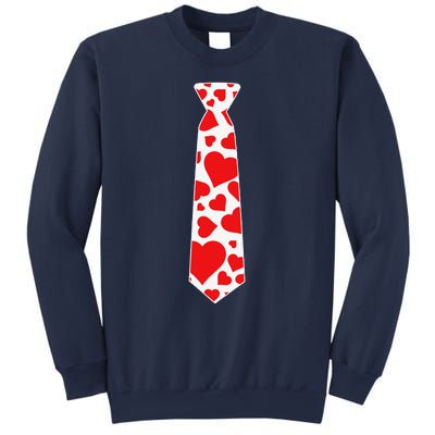 Valentine's Day Hearts Neck Tie For & Adults Sweatshirt