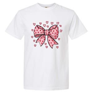 ValentineS Day Heart Coquette Bow Garment-Dyed Heavyweight T-Shirt