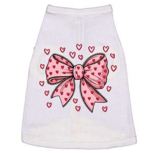 ValentineS Day Heart Coquette Bow Doggie Tank