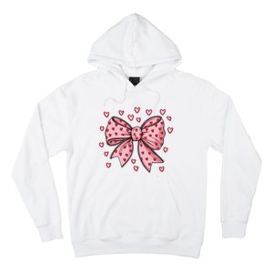 ValentineS Day Heart Coquette Bow Hoodie