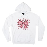 ValentineS Day Heart Coquette Bow Hoodie