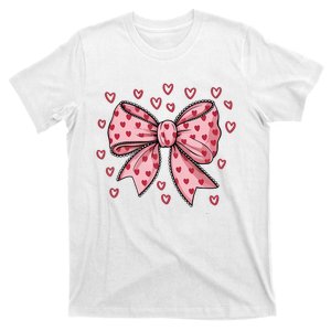 ValentineS Day Heart Coquette Bow T-Shirt