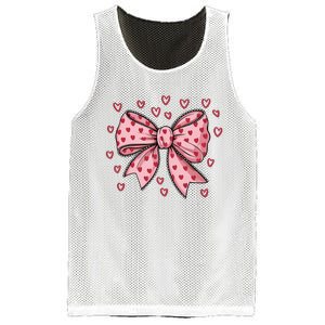 ValentineS Day Heart Coquette Bow Mesh Reversible Basketball Jersey Tank