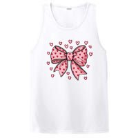 ValentineS Day Heart Coquette Bow PosiCharge Competitor Tank