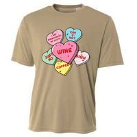 Valentine's Day Hearts With Snarky Messages For Grouchy Gals Cooling Performance Crew T-Shirt