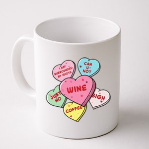 Valentine's Day Hearts With Snarky Messages For Grouchy Gals Coffee Mug