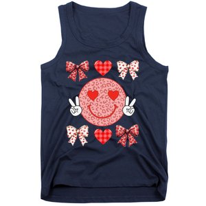 Valentines Day Hearts Leopard Love Funny Women Tank Top