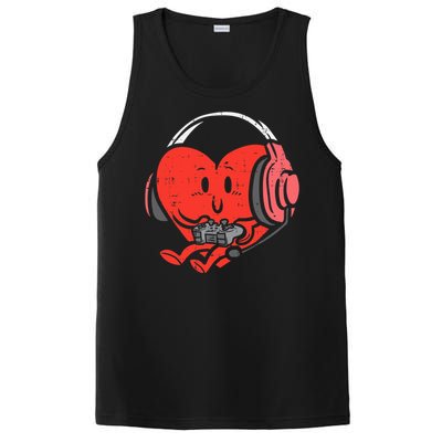 Valentines Day Heart Gamer Gaming PosiCharge Competitor Tank