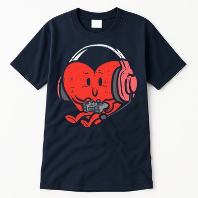 Valentines Day Heart Gamer Gaming Tall T-Shirt