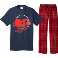 Valentines Day Heart Gamer Gaming Pajama Set