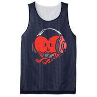 Valentines Day Heart Gamer Gaming Mesh Reversible Basketball Jersey Tank