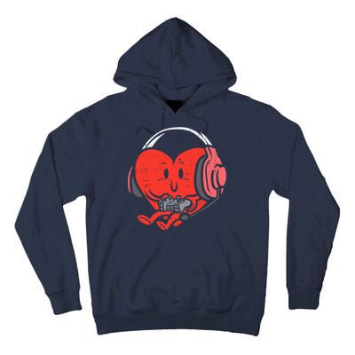 Valentines Day Heart Gamer Gaming Tall Hoodie