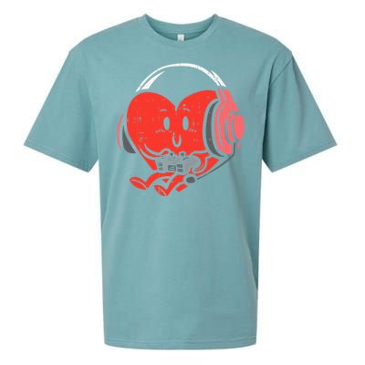 Valentines Day Heart Gamer Gaming Sueded Cloud Jersey T-Shirt