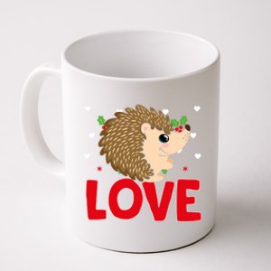 Valentine's Day Hearts Love Hedgehog Animal Lovers Cute Gift Coffee Mug