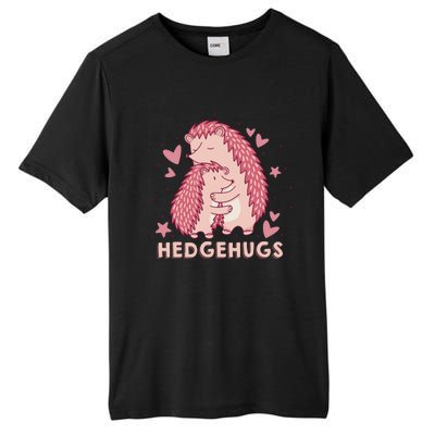 Valentines Day Hedgehog Cuddle Animal Lovers Hedgehugs Gift Tall Fusion ChromaSoft Performance T-Shirt