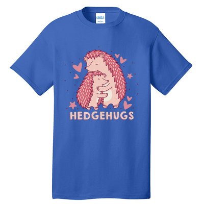 Valentines Day Hedgehog Cuddle Animal Lovers Hedgehugs Gift Tall T-Shirt