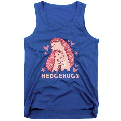 Valentines Day Hedgehog Cuddle Animal Lovers Hedgehugs Gift Tank Top