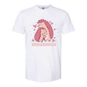 Valentines Day Hedgehog Cuddle Animal Lovers Hedgehugs Gift Softstyle® CVC T-Shirt