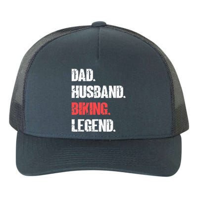 Vintage Dad Husband Biking Legend Yupoong Adult 5-Panel Trucker Hat