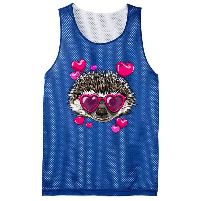 Valentines Day Hedgehog Funny Hedgehog Lover Gift Mesh Reversible Basketball Jersey Tank