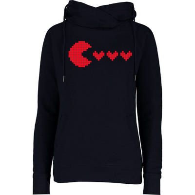 Valentines Day Hearts Funny Boy Girl Gifts Gaming Womens Funnel Neck Pullover Hood