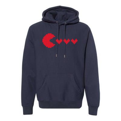 Valentines Day Hearts Funny Boy Girl Gifts Gaming Premium Hoodie