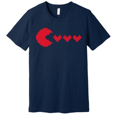 Valentines Day Hearts Funny Boy Girl Gifts Gaming Premium T-Shirt