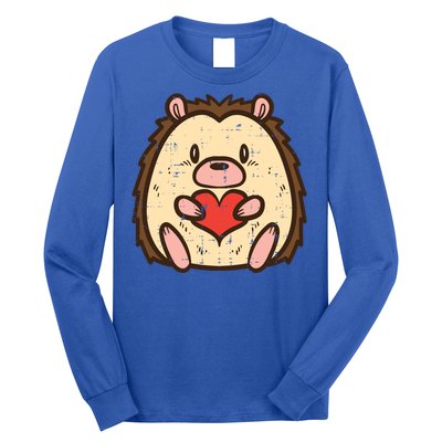 Valentines Day Hedgehog Heart Great Gift Long Sleeve Shirt