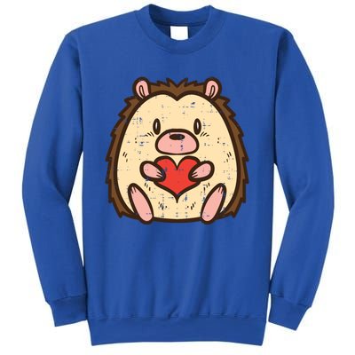 Valentines Day Hedgehog Heart Great Gift Sweatshirt